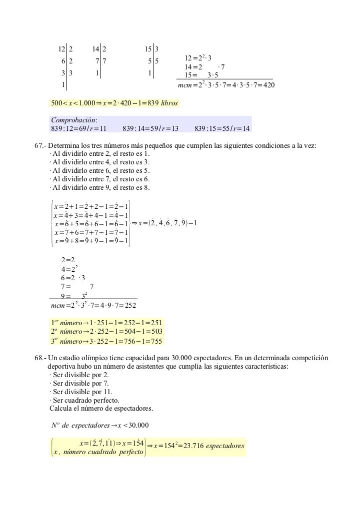 Ejercicios Resueltos Divisibilidad