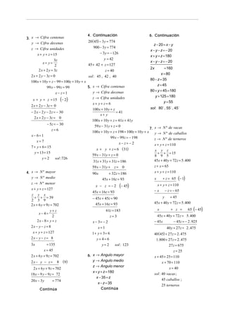 Ejercicios resueltos de el algebra de baldor