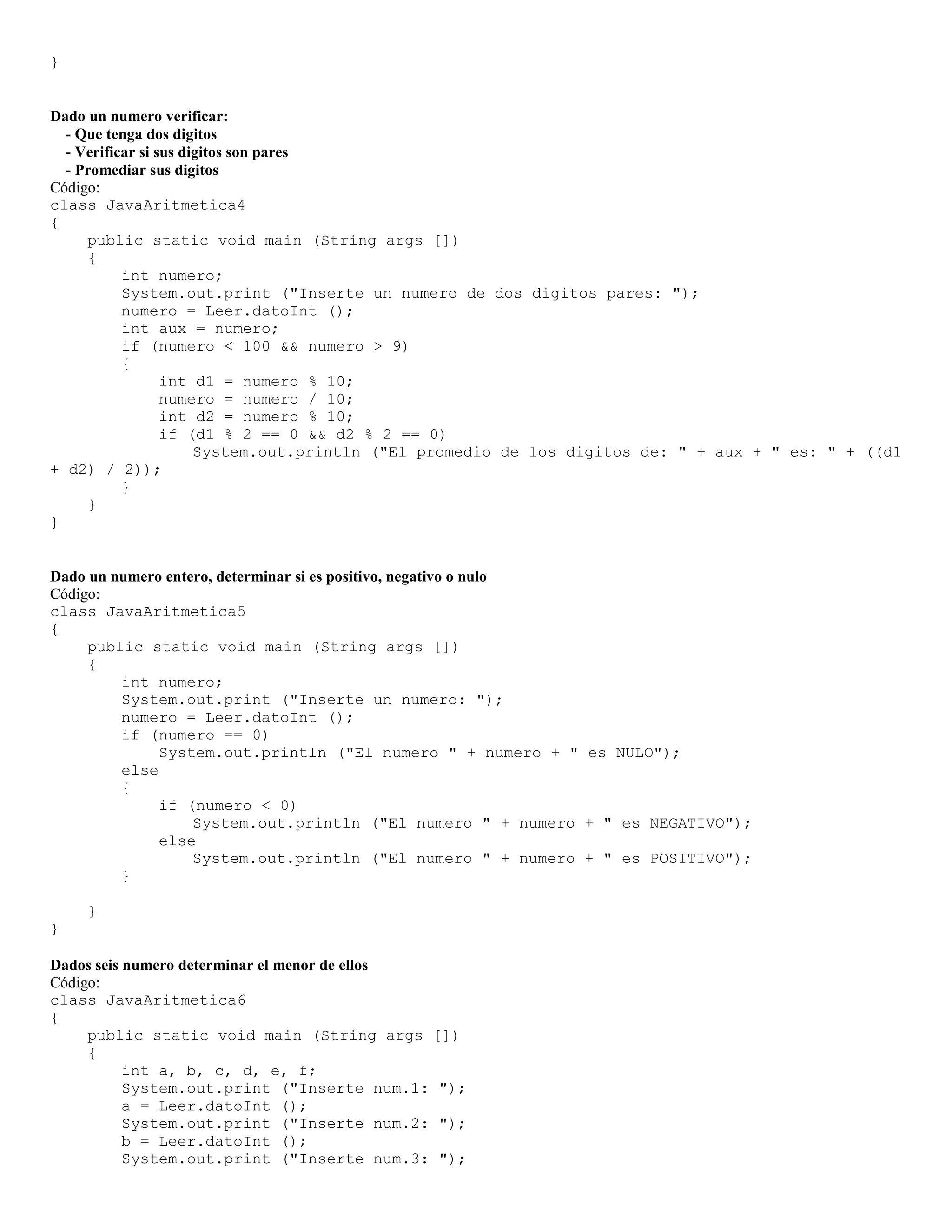Ejercicios resueltos de java | PDF