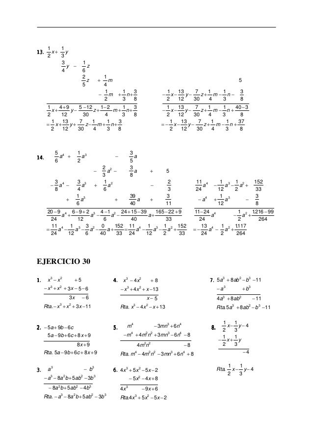 Ejercicios Resueltos Del Algebra De Baldor