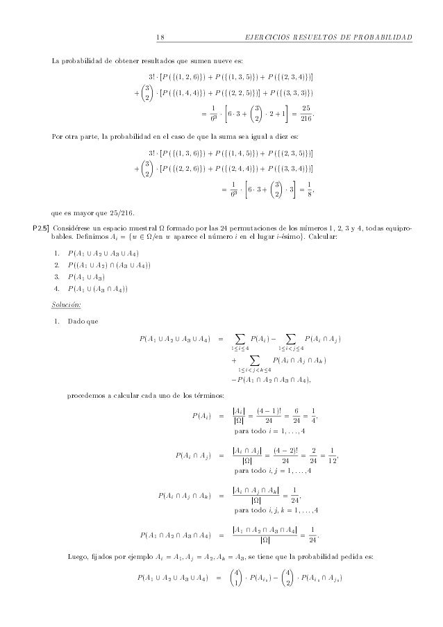 Ejercicios Resueltos De Probabilidad