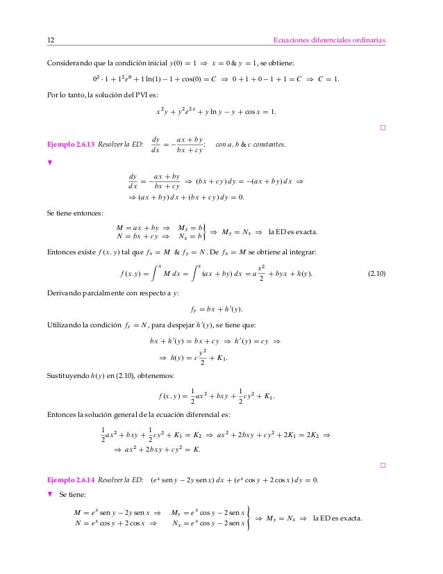 Ejercicios Resueltos Edo Exactas
