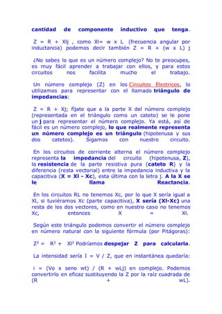 Ejercicios resueltos en corriente alterna