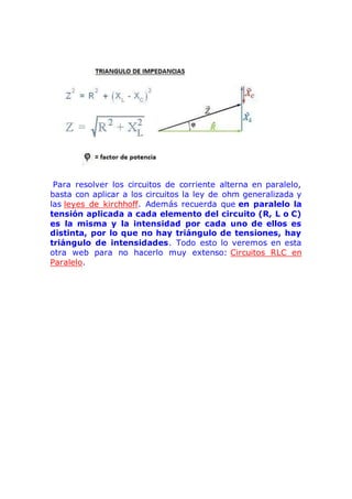 Ejercicios resueltos en corriente alterna