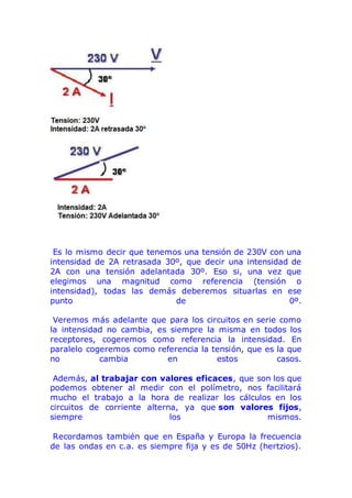Ejercicios resueltos en corriente alterna