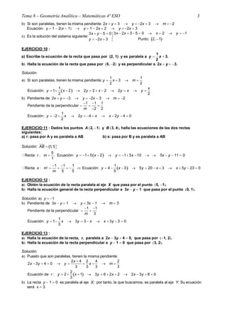 Tema 8 – Geometría Analítica – Matemáticas 4º ESO                                                           3
b Si son pa...