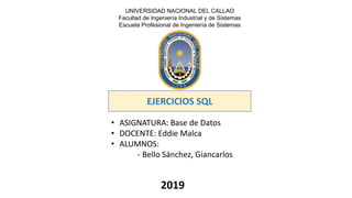 Ejercicios sql | PPTX
