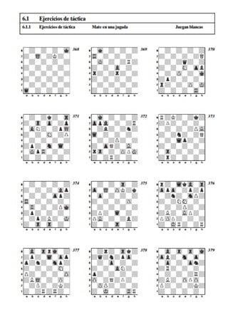 Ejercicios táctica en ajedrez