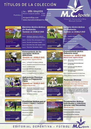 Ejercicios tecnico tacticos