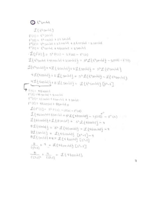 Ejercicios transformada de laplace