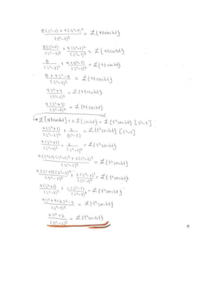 Ejercicios transformada de laplace