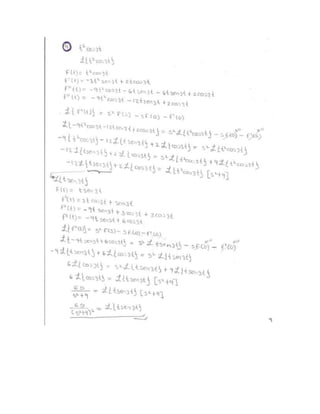 Ejercicios transformada de laplace