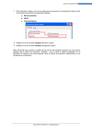 Ejercicios Windows Xp 01