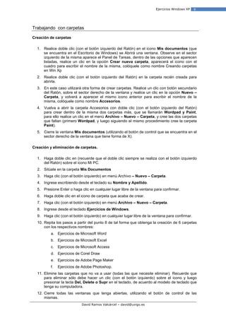 Ejercicios Windows Xp 01