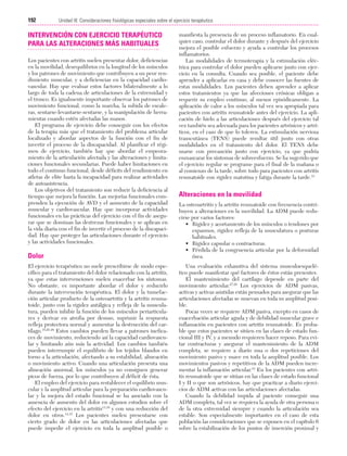 Ejercicio terapeutico recuperacion funcional