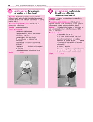 Ejercicio terapeutico recuperacion funcional