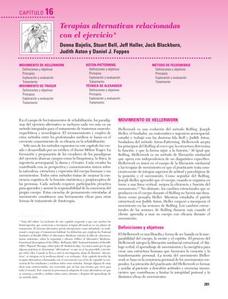 Ejercicio terapeutico recuperacion funcional