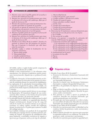 Ejercicio terapeutico recuperacion funcional