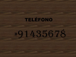 TELÉFONO 91435678 