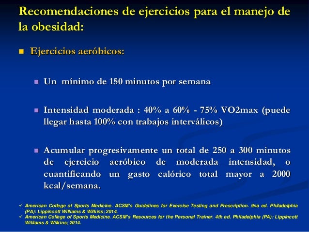 El ejercicio y la obesidad El ejercicio y la obesidad