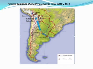 Primera Campaña al Alto Perú, ocurrida entre 1810 y 1811
Batalla de
Suipacha
 