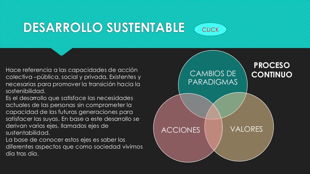 Ejes de la sustentabilidad