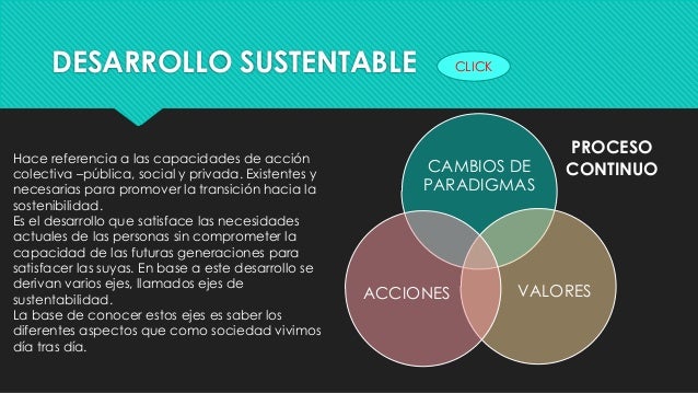 Ejes de la sustentabilidad