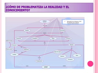 ¿Cómo de problematiza la realidad y el conocimiento?