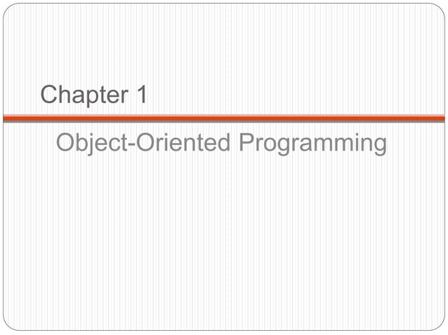 Object oriented programming-with_java | PPT