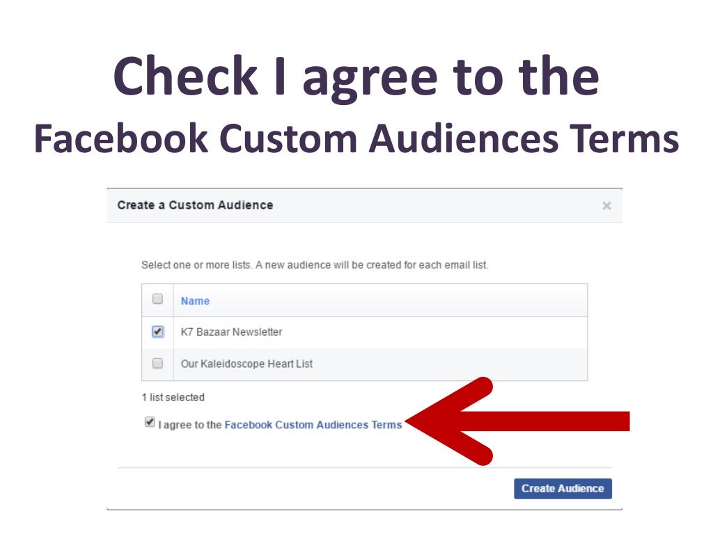 How To Create A Custom Audience In Facebook