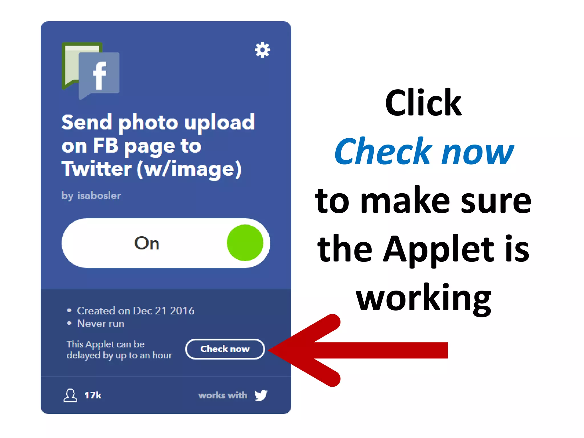 Click
Check now
to make sure
the Applet is
working
 