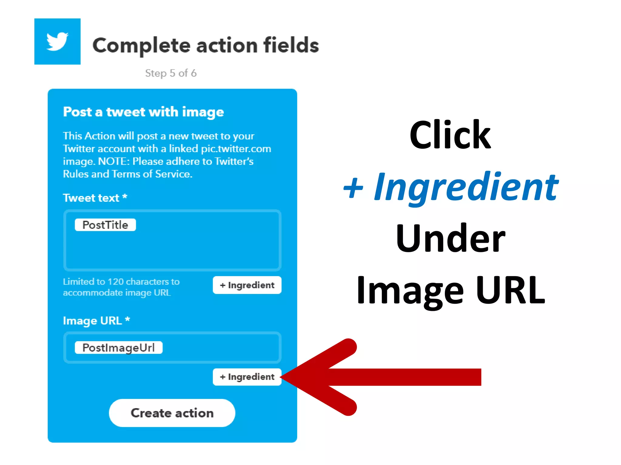 Click
+ Ingredient
Under
Image URL
 