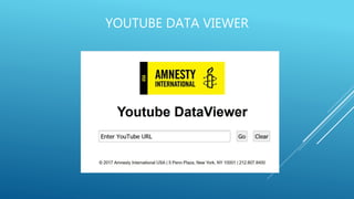 YOUTUBE DATA VIEWER
 