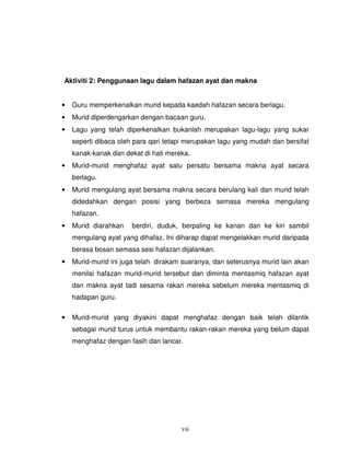 Contoh kajian tindakan pendidikan islam