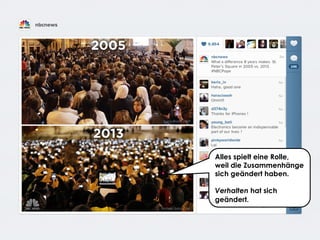 Share with me @ripanti #isarcamp # mww13 #sharing 30
Alles spielt eine Rolle,
weil die Zusammenhänge
sich geändert haben.
Verhalten hat sich
geändert.
 