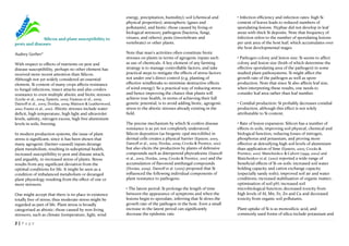 2 | P a g e
Silicon and plant susceptibility to
pests and diseases
Audrey Gerber*
With respect to effects of nutrients on pest and
disease susceptibility, perhaps no other element has
received more recent attention than Silicon.
Although not yet widely considered an essential
element, Si content of many crops affects resistance
to fungal infections, insect attacks and also confers
resistance to even multiple abiotic and biotic stresses
(Locke et al., 2004; Epstein, 2005; Fauteux et al., 2005;
Datnoff et al., 2005; Dordas, 2009; Mattson & Leatherwood,
2010; Frantz et al., 2011). Abiotic stresses include water
deficit, high temperature, high light and ultraviolet
levels, salinity, nitrogen excess, high free aluminium
levels in soils, freezing.
In modern production systems, the issue of plant
stress is significant, since it has been shown that
many agrogenic (farmer-caused) inputs derange
plant metabolism, resulting in suboptimal health,
increased susceptibility to pest and disease attack,
and arguably, to increased stress of plants. Stress
results from any significant deviation from the
optimal conditions for life. It might be seen as a
condition of imbalanced metabolism or deranged
plant physiology resulting from the effect of one or
more stressors.
One might accept that there is no place in existence
totally free of stress; thus moderate stress might be
regarded as part of life. Plant stress is broadly
categorised as abiotic: those caused by non-living
stressors, such as climate (temperature, light, wind
energy, precipitation, humidity); soil (chemical and
physical properties); atmospheric (gases and
pollutants), and biotic: those caused by living or
biological stressors; pathogens (bacteria, fungi,
viruses, and others); pests (invertebrate and
vertebrate) or other plants.
Note that man’s activities often constitute biotic
stresses on plants in terms of agrogenic inputs such
as use of chemicals. A key element of any farming
strategy is to manage controllable factors, and take
practical steps to mitigate the effects of stress factors
not under one’s direct control (e.g. planting of
effective windbreaks to minimise destructive effects
of wind energy). So a practical way of reducing stress
and hence improving the chance that plants will
achieve true health, in terms of achieving their full
genetic potential, is to avoid adding biotic, agrogenic
stress to the abiotic stresses already existing in the
field.
The precise mechanism by which Si confers disease
resistance is as yet not completely understood.
Silicon deposition (as biogenic opal microliths) in
dermal cells creates a physical barrier (Epstein, 2005;
Datnoff et al., 2005; Dordas, 2009; Crooks & Prentice, 2011)
but also elicits the production by plants of defensive
compounds such as diterpenoid phytoalexins (Datnoff
et al., 2005; Dordas, 2009; Crooks & Prentice, 2011) and the
accumulation of flavonoid antifungal compounds
(Dordas, 2009). Datnoff et al. (2005) proposed that Si
influenced the following individual components of
plant resistance to pathogens:
• The latent period: Si prolongs the length of time
between the appearance of symptoms and when the
lesions begin to sporulate, inferring that Si slows the
growth rate of the pathogen in the host. Even a small
increase in the latent period can significantly
decrease the epidemic rate.
• Infection efficiency and infection rates: high Si
content of leaves leads to reduced numbers of
sporulating lesions. Hyphae did not develop in leaf
areas with thick Si deposits. Note that frequency of
infection refers to the number of sporulating lesions
per unit area of the host leaf; which accumulates over
the host developmental stages.
• Pathogen colony and lesion size: Si seems to affect
colony and lesion size (both of which determine the
effective sporulating area of the pathogen) in some
studied plant pathosystems. Si might affect the
growth rate of the pathogen as well as spore
production. Note that since Si also affects leaf size,
when interpreting these results, one needs to
consider leaf area rather than leaf number.
• Conidial production: Si probably decreases conidial
production, although this effect is not solely
attributable to Si content.
• Rate of lesion expansion: Silicon has a number of
effects in soils, improving soil physical, chemical and
biological function, reducing losses of nitrogen,
phosphorus and potassium, and proving more
effective at detoxifying high soil levels of aluminium
than application of lime (Epstein, 2005; Crooks &
Prentice, 2011). Matichenkov & Calvert (1999; 2002) and
Matichenkov et al. (2001) reported a wide range of
beneficial effects of Si on soils: increased soil water
holding capacity and cation exchange capacity
(especially sandy soils); improved soil air and water
conditions; increased stabilisation of organic matter;
optimisation of soil pH; increased soil
microbiological function; decreased toxicity from
high levels of Al, Mn, Fe, Zn and Cu and decreased
toxicity from organic soil pollutants.
Plant uptake of Si is as monosilicic acid, and
commonly used forms of silica include potassium and
 
