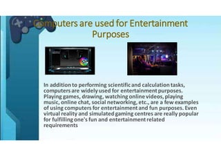 Computer Application Powerpoint presentation by Ekansh