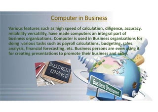 Computer Application Powerpoint presentation by Ekansh