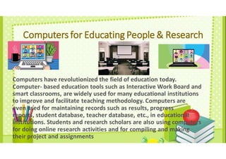 Computer Application Powerpoint presentation by Ekansh