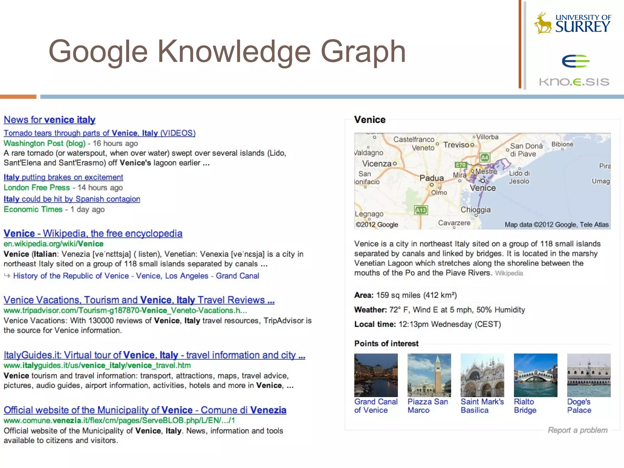Google Knowledge Graph
 