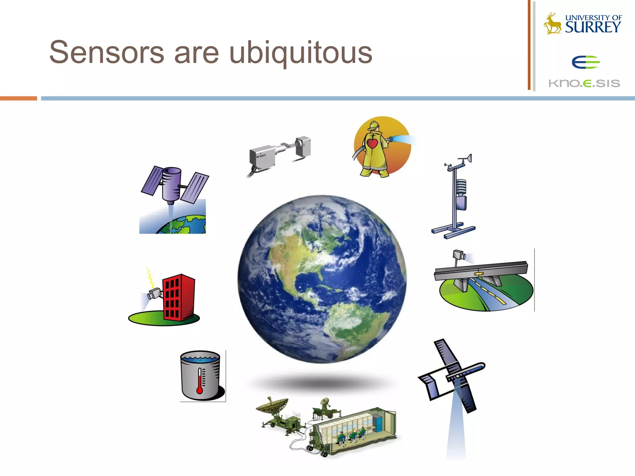 Sensors are ubiquitous
 