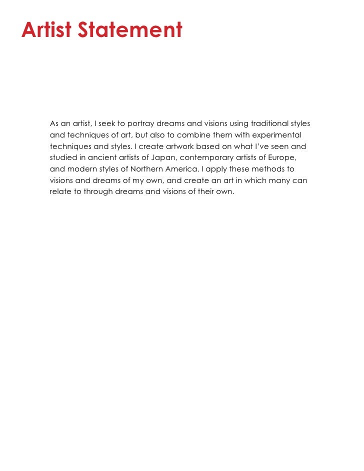 graphic design artist statement