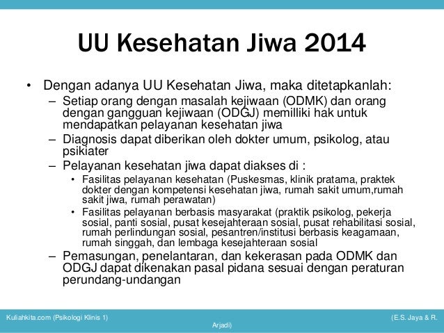 Psikologi klinis 1 pertemuan 3 Psikologi klinis 1 pertemuan 3