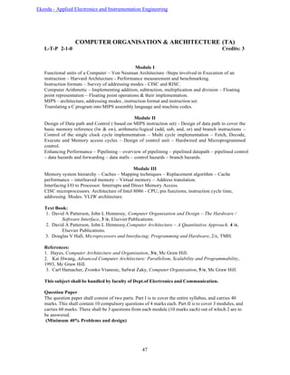 Ekeeda - Applied Electronics and Instrumentation Engineering | PDF