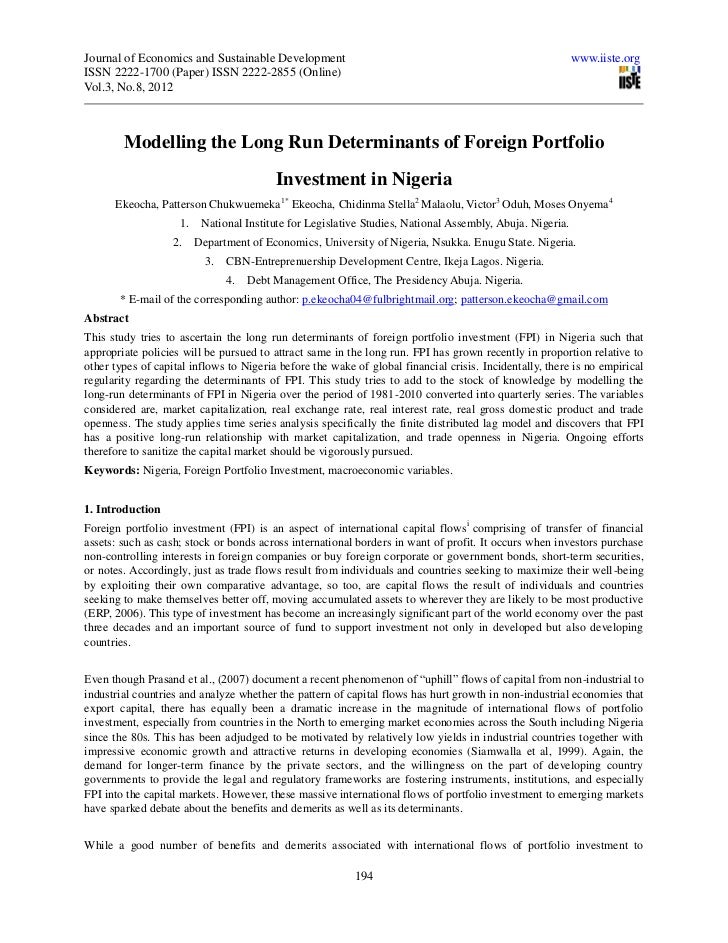 Long run performance of ipo determinants