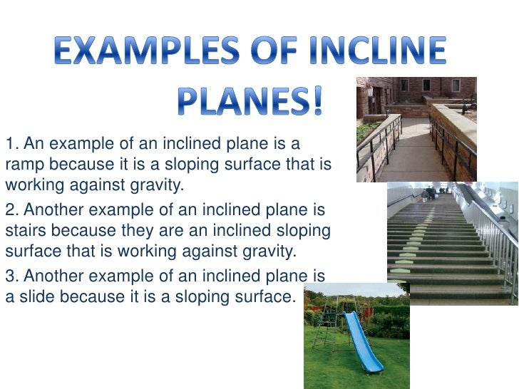 inclined plane examples