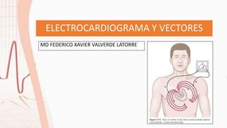 ELECTROCARDIOGRAMA Y VECTORES
MD FEDERICO XAVIER VALVERDE LATORRE
 