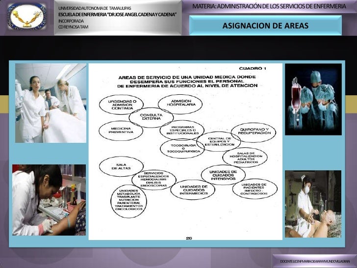 ORGANIZACION DE LOS SERVICIOS DE ENFERMERIA