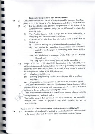 Ekiti State Audit Service Commission Law, 2021