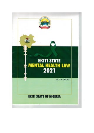 Ekiti State Mental Health Law 2021